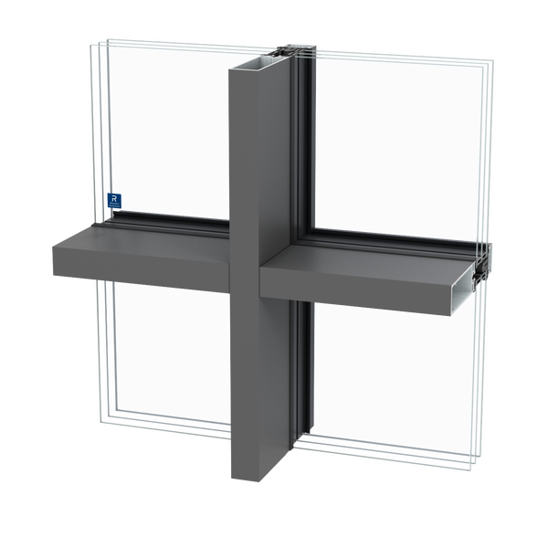 SlimWall 35 Mullion Transom