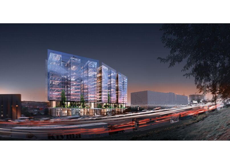 ConceptWall 86 Murs rideaux - Office building The Istanbul Merter situé à Istanbul, Turquie