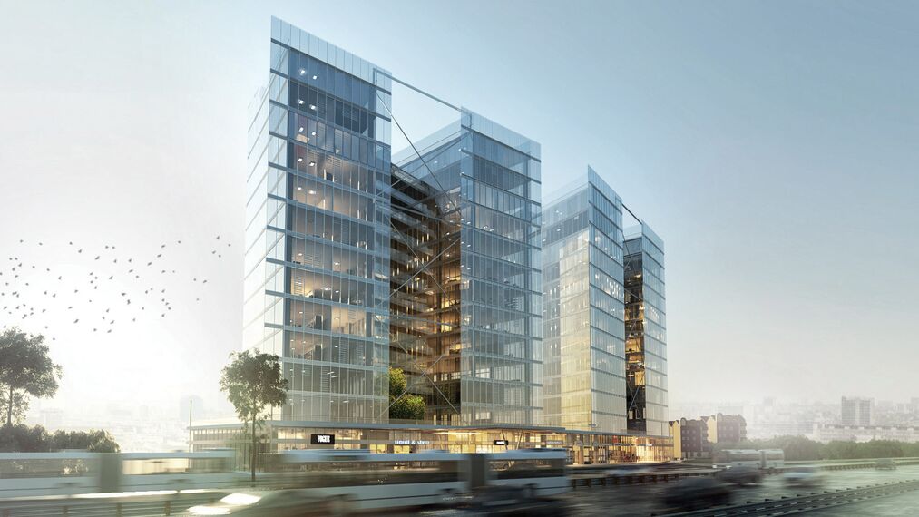 ConceptWall 86 Murs rideaux - Office building The Istanbul Merter situé à Istanbul, Turquie