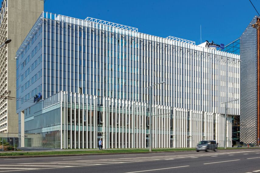 CW 50-HI Murs rideaux - Residental/Project Radisson Blu situé à Vilnius, Lituanie