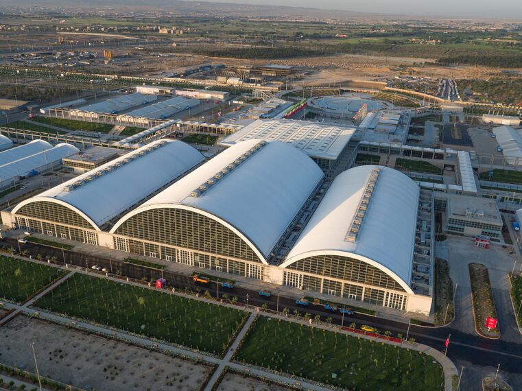 ConceptWall 50 Façades, CS 59 Automatic Door Doors, ConceptWall 60 Façades and ConceptSystem 59 Windows - Sun City located in Qazvin, Iran