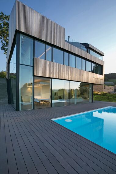 HiFinity Coulissants, CS 77 Standard Fenêtres, CS 77 Fenêtres, CW 50-SC Murs rideaux et CW 50-HI Murs rideaux - Private House Stavelot 1 situé à Stavelot, Belgique