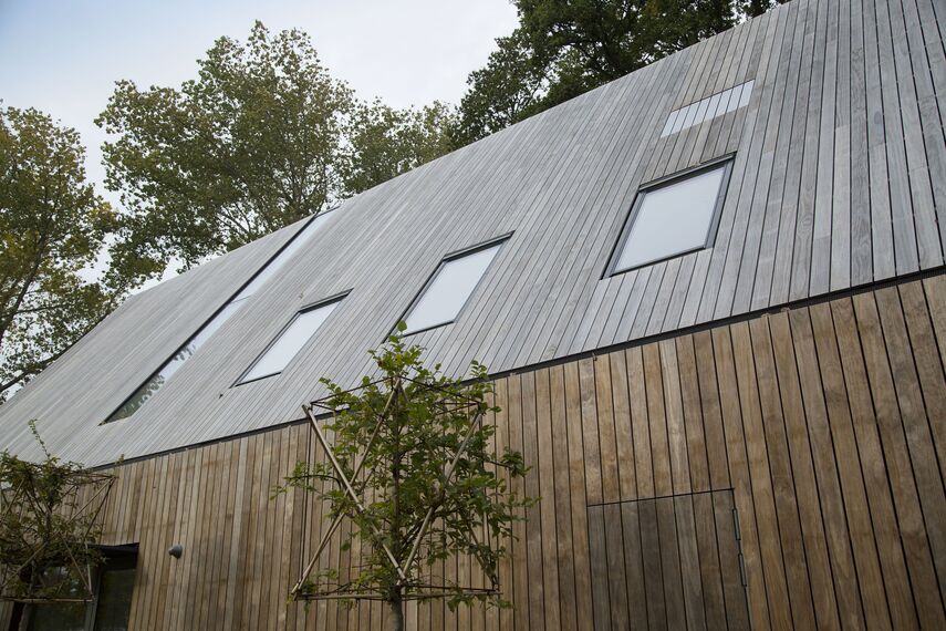 CS 86-HI (c) Systèmes annulés, ConceptWall 50 Murs rideaux et HiFinity Coulissants - Villa Bosvilla Voorschoten situé à Voorschoten, les Pays-Bas