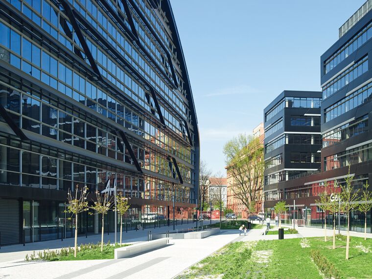 CS 86-HI (c) Systèmes annulés et ConceptWall 50 Murs rideaux - Office building ArtGen situé à Prague, République tchèque