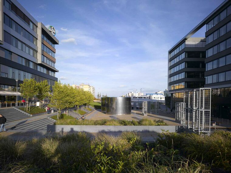 CS 86-HI (c) Systèmes annulés et ConceptWall 50 Murs rideaux - Západní mêsto (city west) Office Building situé à Prague, République tchèque