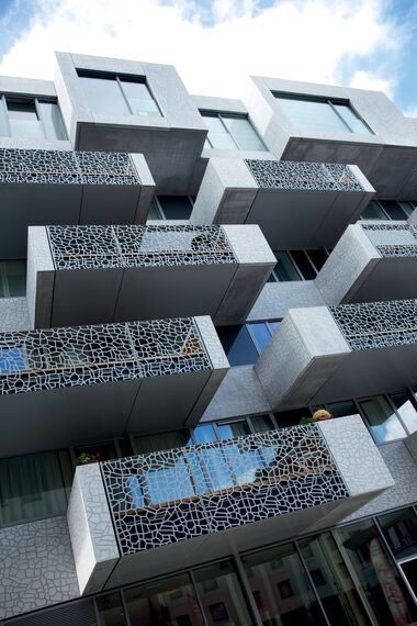 ConceptWall 50 Murs rideaux, XS 68 Fenêtres et CS 86-HI (c) Systèmes annulés - Residental/Project ZBL Oude zwembadsite Leuven situé à Leuven, Belgique