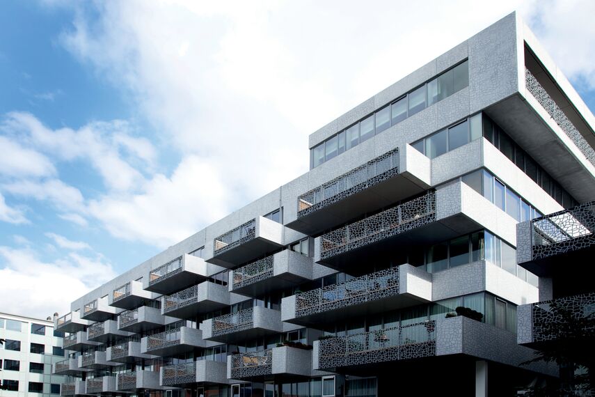 ConceptWall 50 Murs rideaux, XS 68 Fenêtres et CS 86-HI (c) Systèmes annulés - Residental/Project ZBL Oude zwembadsite Leuven situé à Leuven, Belgique