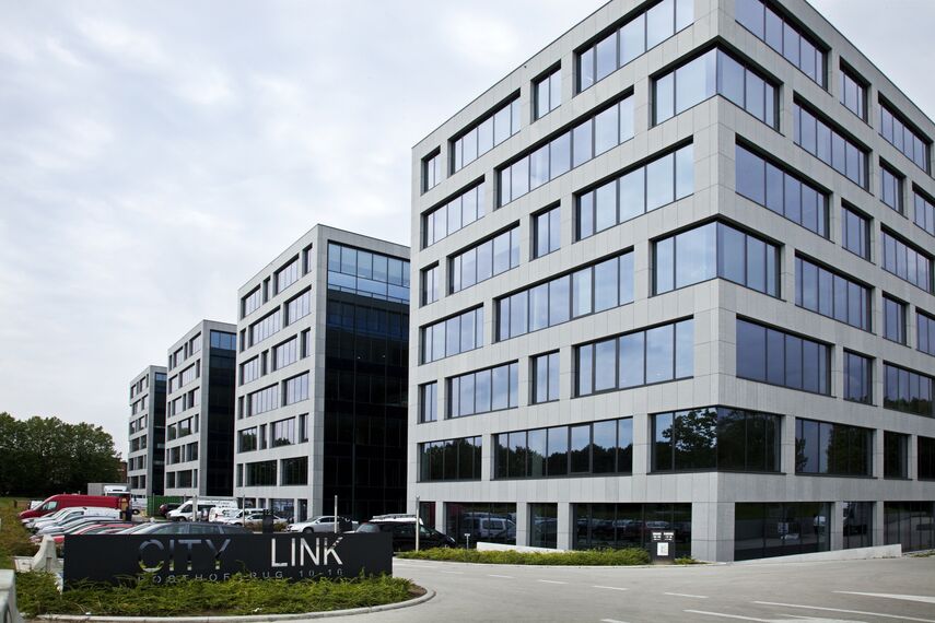 ConceptWall 50 Murs rideaux, ConceptSystem 68 Portes et ConceptSystem 68 Fenêtres - City Link Kantoren Berchem situé à Berchem, Belgique