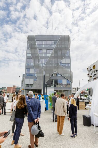 ConceptWall 50 Murs rideaux, ThermoSystem 68 Fenêtres et TS 68-HV Fenêtres - Office building Sky Line situé à Toulouse, France