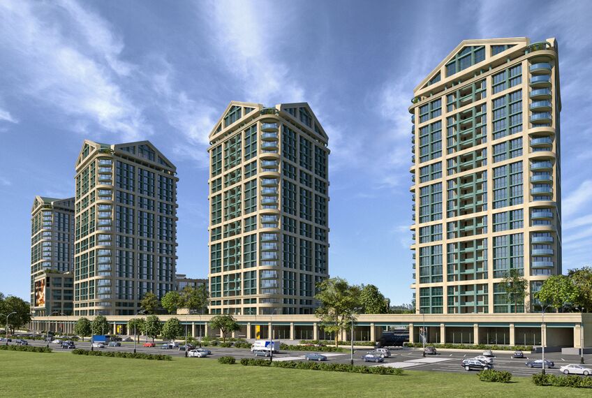 MasterLine 8 HI Windows and CW 50-HI Façades - Apartmentcomplex Bartolomeo Resort Town located in Dnipropetrovsk, Ukraine