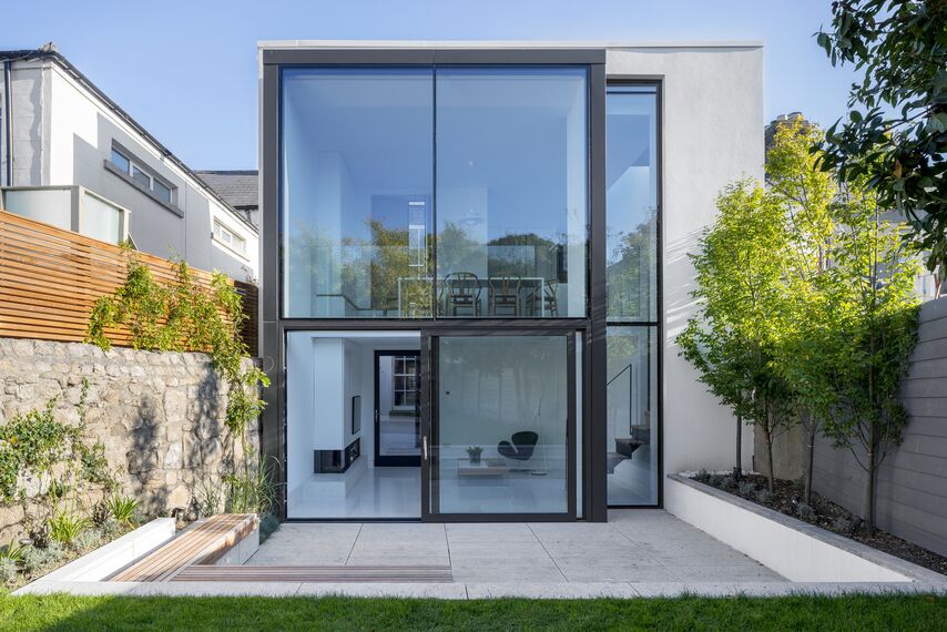 ConceptSystem 77 Portes, ConceptPatio 130 Coulissants et CW 50-SC Murs rideaux - House Newbridge Avenue situé à Dublin, Irlande