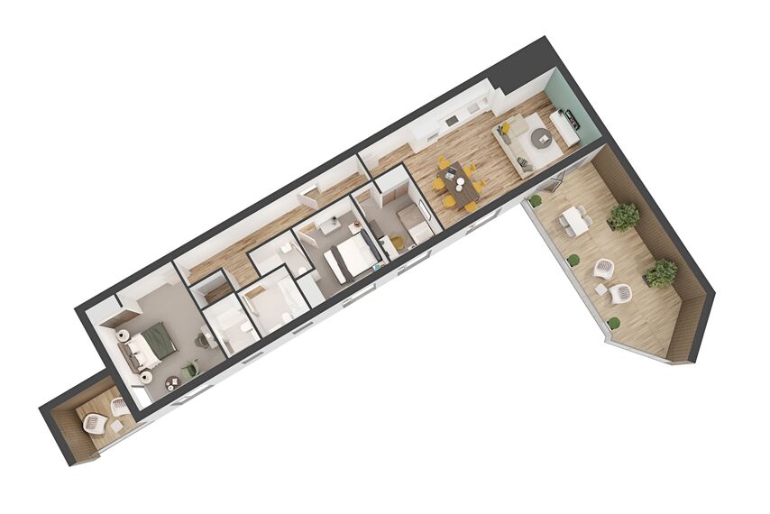 SlimLine 68 Fenêtres, ConceptWall 50 Murs rideaux, ConceptFolding 68 Coulissants et ConceptPatio 130 Coulissants - Residental/Project Regency Place situé à Birmingham, Royaume-Uni