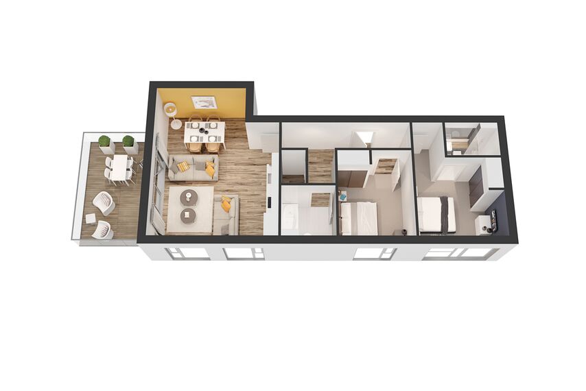 SlimLine 68 Fenêtres, ConceptWall 50 Murs rideaux, ConceptFolding 68 Coulissants et ConceptPatio 130 Coulissants - Residental/Project Regency Place situé à Birmingham, Royaume-Uni