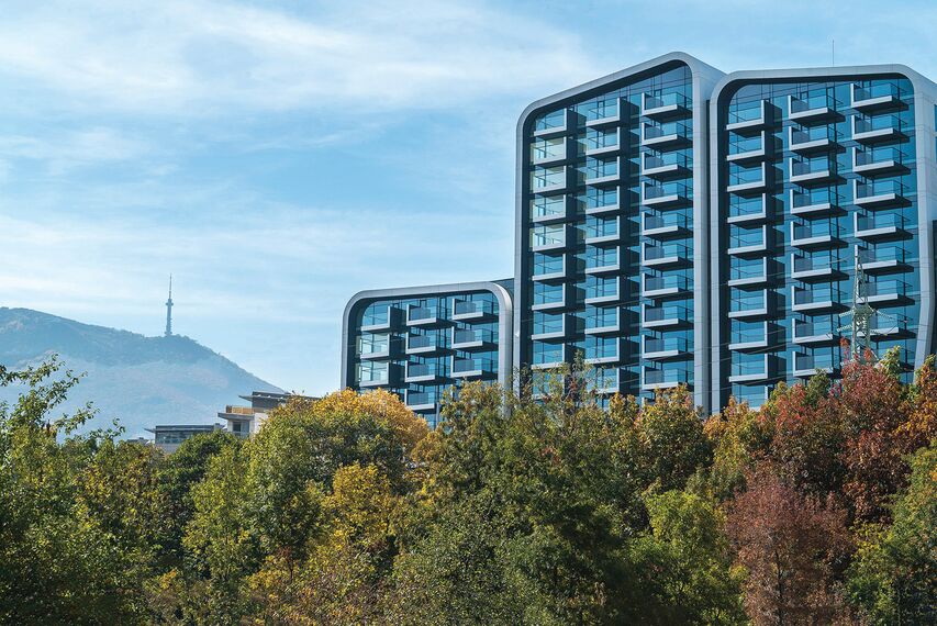 ConceptWall 50 Murs rideaux et ConceptSystem 77 Fenêtres - Complexe immobilier A3 Advanced Architecture Apartments situé à Sofia, Bulgarije