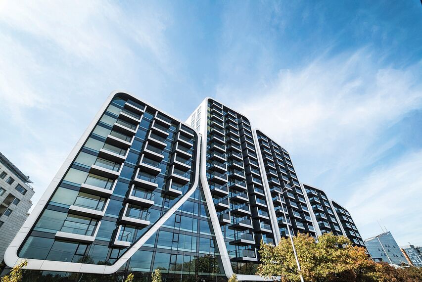 ConceptWall 50 Murs rideaux et ConceptSystem 77 Fenêtres - Complexe immobilier A3 Advanced Architecture Apartments situé à Sofia, Bulgarije