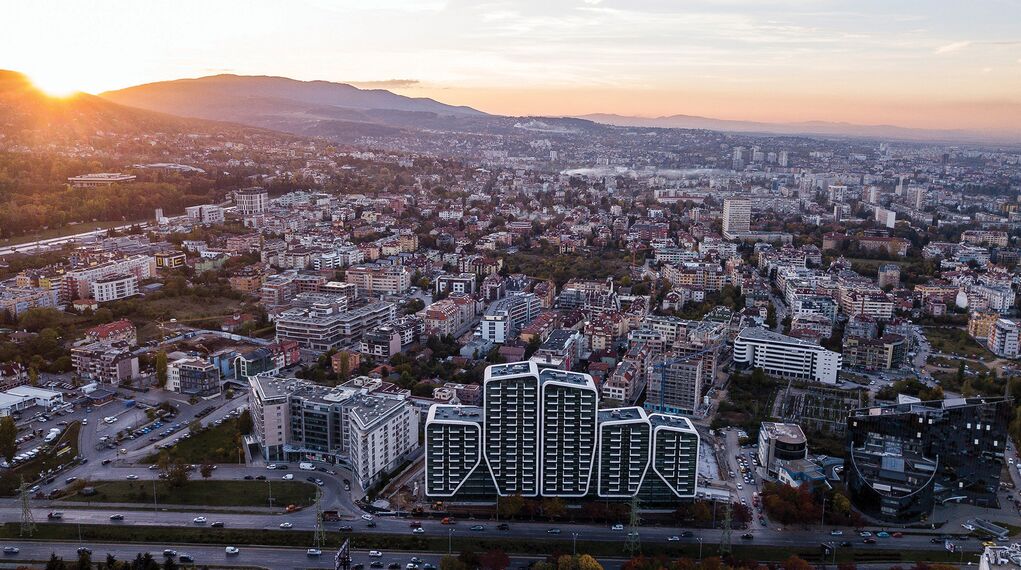 ConceptWall 50 Murs rideaux et ConceptSystem 77 Fenêtres - Complexe immobilier A3 Advanced Architecture Apartments situé à Sofia, Bulgarije