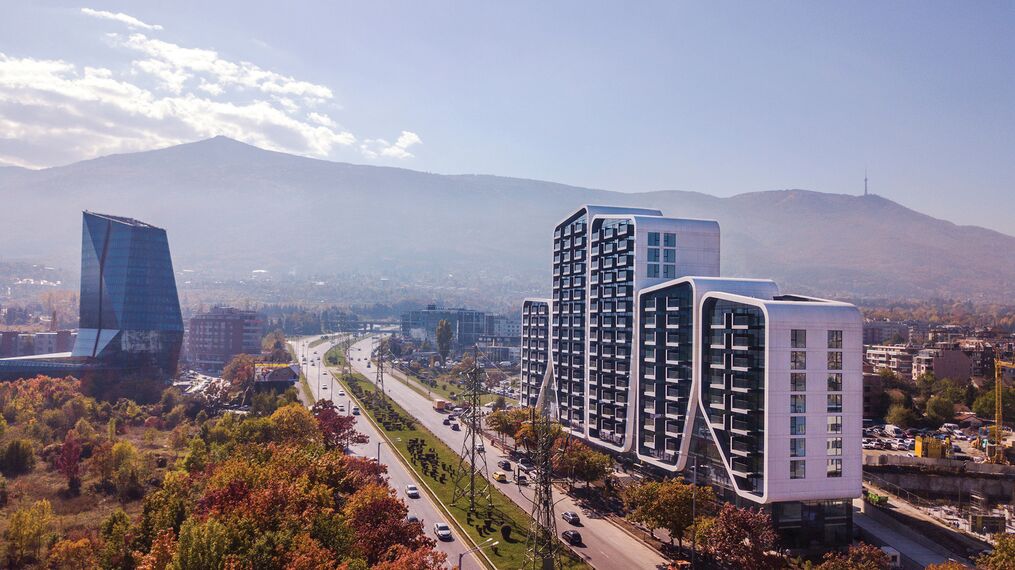 ConceptWall 50 Murs rideaux et ConceptSystem 77 Fenêtres - Complexe immobilier A3 Advanced Architecture Apartments situé à Sofia, Bulgarije