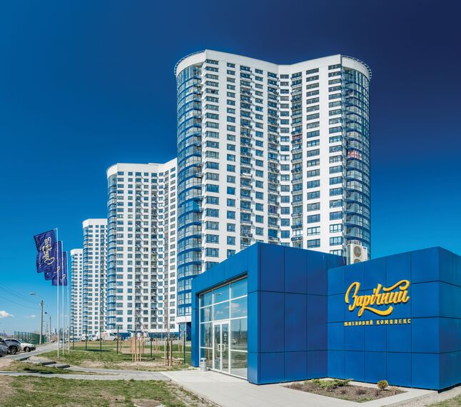 EcoSystem 50 Fenêtres et CW 50-HI Murs rideaux - Residental/Project Zarechny Residential Complex situé àUkraine