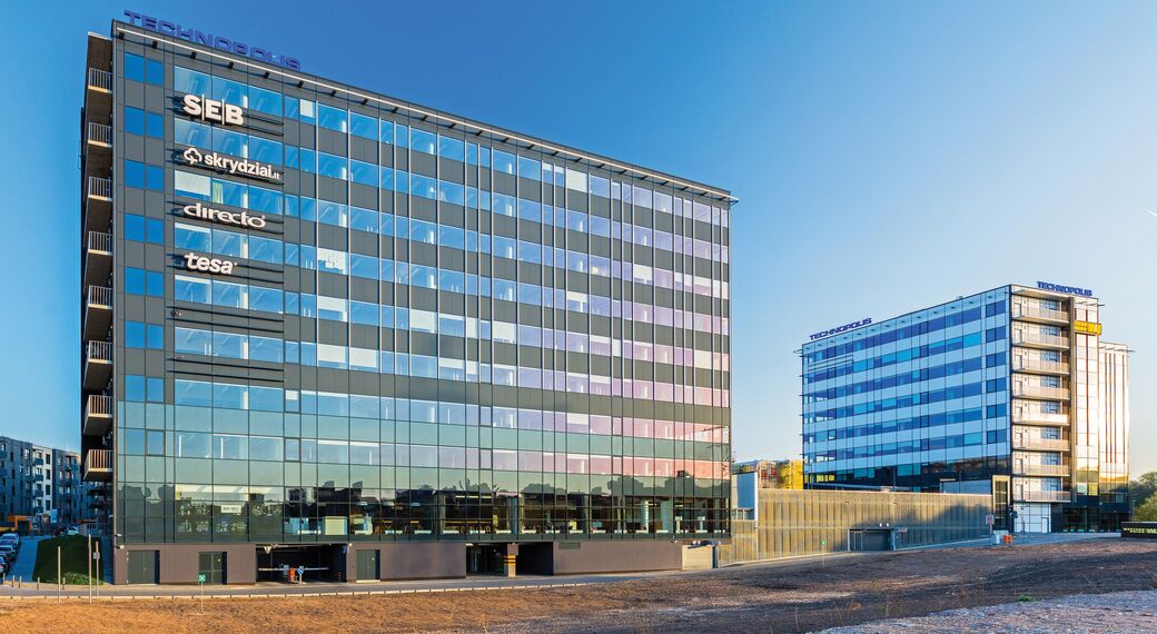 ConceptSystem 77 Windows and CW 50-HI Façades - Office building Technopolis located in Vilnius, Lithuania