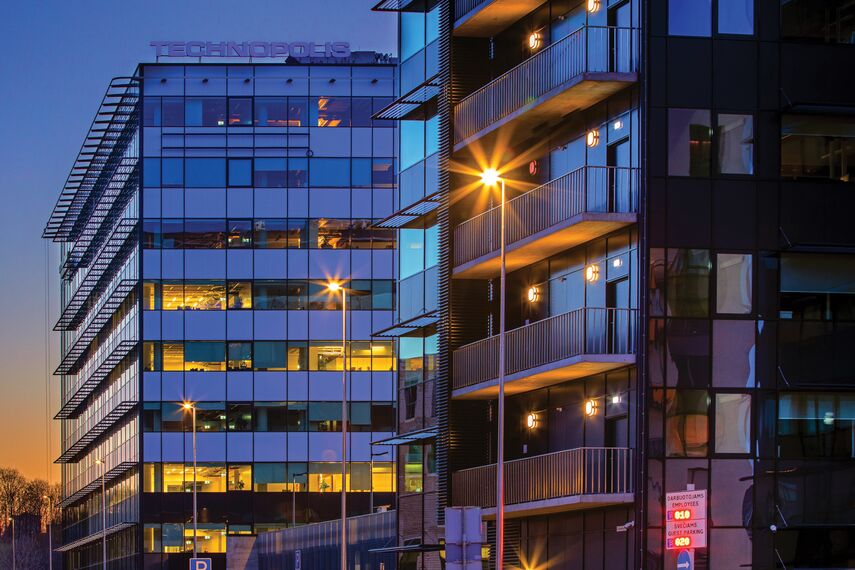 ConceptSystem 77 Windows and CW 50-HI Façades - Office building Technopolis located in Vilnius, Lithuania