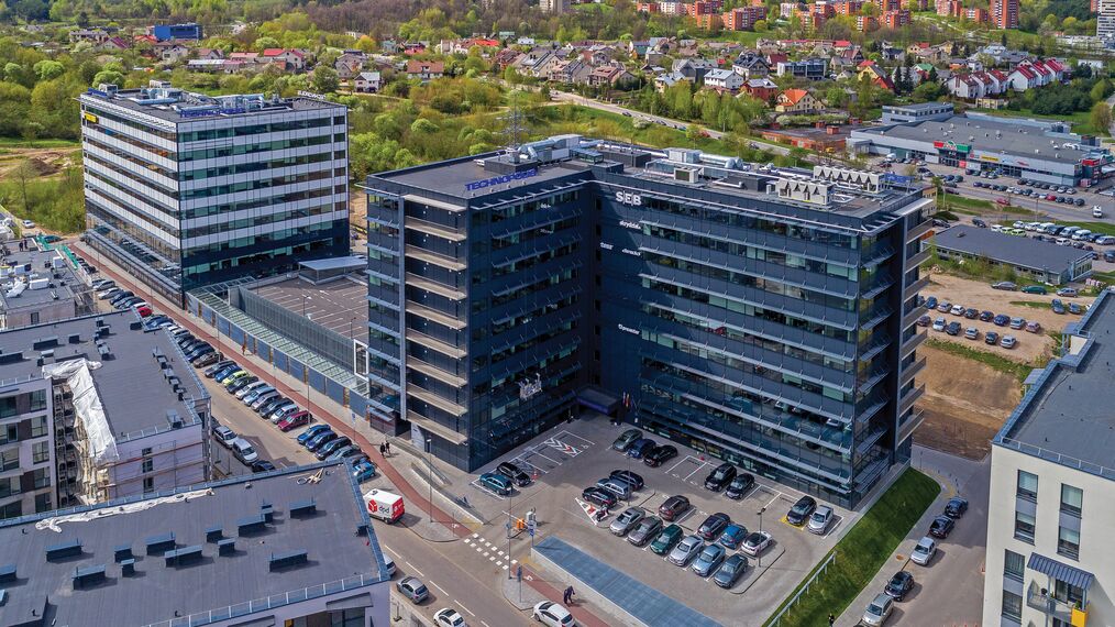 ConceptSystem 77 Windows and CW 50-HI Façades - Office building Technopolis located in Vilnius, Lithuania
