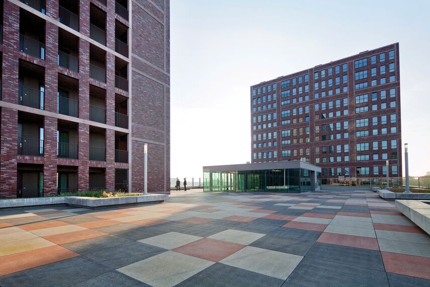 ConceptWall 50 Murs rideaux, CS 77 Hidden Vent Fenêtres et CS 77 Fire Proof Fenêtres - Musa situé à Rotterdam, les Pays-Bas