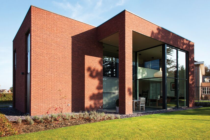 ConceptPatio 130 Coulissants, ConceptSystem 77 Portes, ConceptWall 50 Murs rideaux et CS 77 Panel Door Portes - House Private House Sint-Niklaas 2 situé à Sint-Niklaas, Belgique