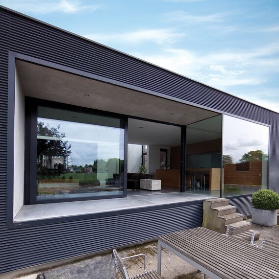 ConceptWall 50 Murs rideaux et ES 50 Fenêtres - House Private House Herent 2 situé à Herent, Belgique