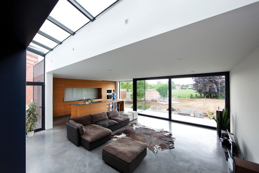 ConceptWall 50 Murs rideaux et ES 50 Fenêtres - House Private House Herent 2 situé à Herent, Belgique