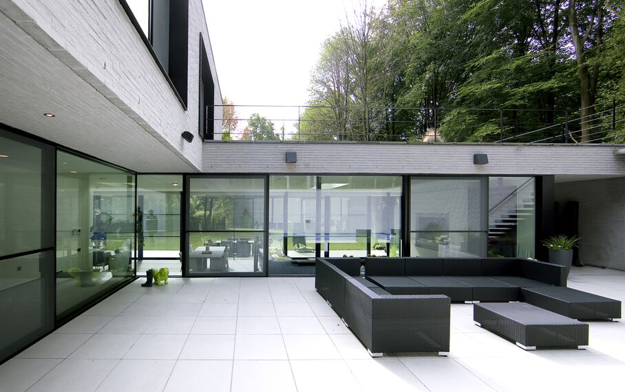 ConceptPatio 155 Coulissants, ConceptSystem 77 Portes et ConceptSystem 77 Fenêtres - House Private House Holsbeek 3 situé à Holsbeek, Belgique