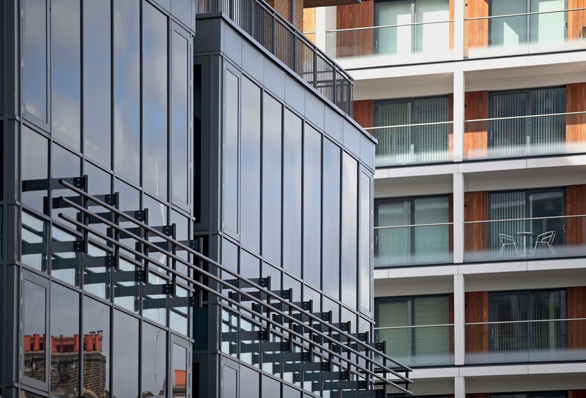 ConceptWall 50 Façades - Apartmentcomplex Matchmakers Wharf located in Stratford, United Kingdom