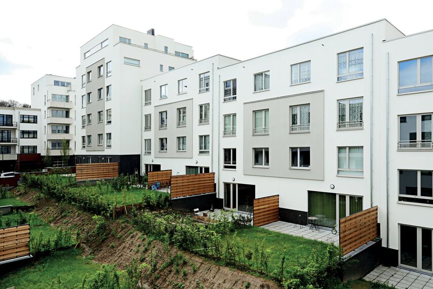 Apartmentcomplex Housing complex Bervoets located in Vorst, Belgium