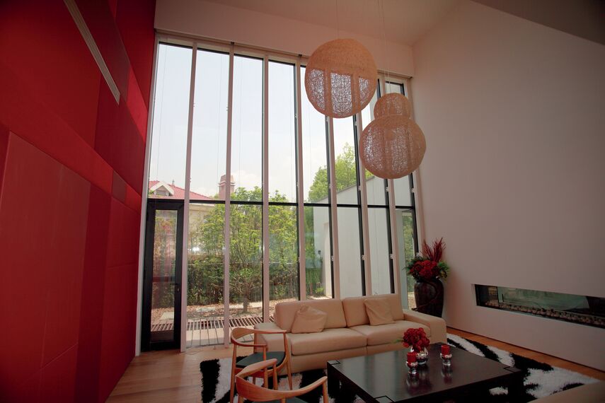 ConceptWall 50 Murs rideaux - Jiujiangtang Villa situé à Shanghai, Chine