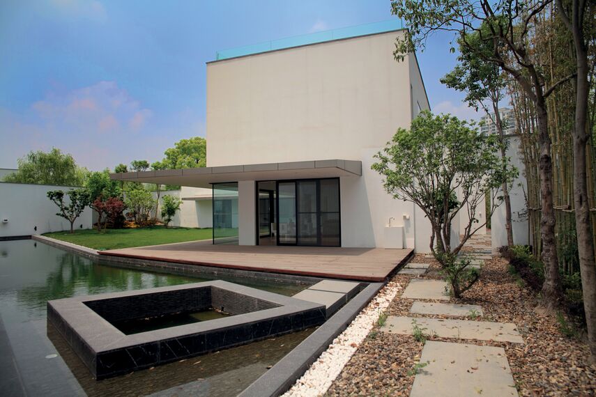 ConceptWall 50 Murs rideaux - Jiujiangtang Villa situé à Shanghai, Chine