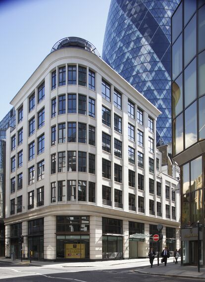CS 38-SL Systèmes annulés, CS 38-SL Systèmes annulés, ConceptWall 50 Murs rideaux et ConceptSystem 68 Portes - Office building 50 St Mary's Axe situé à London, Royaume-Uni