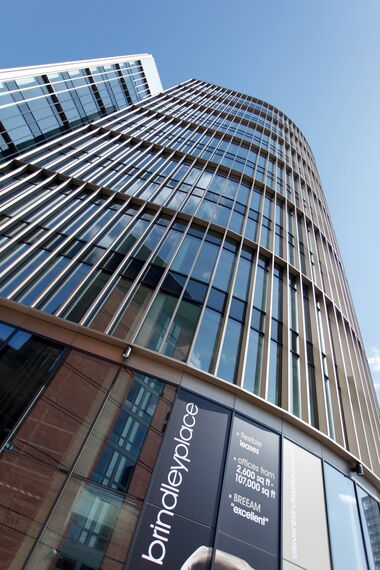 ConceptWall 50 Façades, Vision 50 Doors, ConceptSystem 68 Windows, ConceptWall 60 Façades and ConceptSystem 68 Doors - Office building Eleven Brindleyplace located in Birmingham, United Kingdom