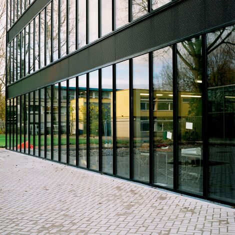 ConceptWall 50 Murs rideaux - College/University Rietveld Academy situé à Amsterdam, les Pays-Bas