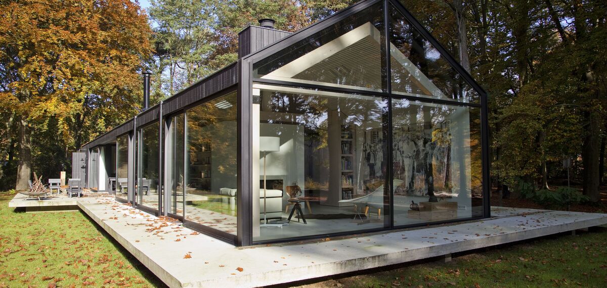 ConceptPatio 130 Coulissants, ConceptSystem 77 Fenêtres et ConceptWall 50 Murs rideaux - House The Brouwhuis situé à Oisterwijk, les Pays-Bas