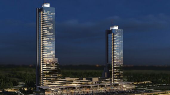 ConceptFolding 77 Coulissants et CW 50-SC Murs rideaux - Complexe immobilier Elmar Tower situé à Ankara, Turquie